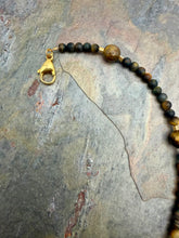 Load image into Gallery viewer, Tiger’s Eye Pendant Necklace and Earring Jewelry Set