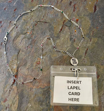 Load image into Gallery viewer, Silver tone Best Life Ever Lanyard style necklace with rhinestone paper clip chain and bow charm