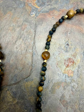 Load image into Gallery viewer, Tiger’s Eye Pendant Necklace and Earring Jewelry Set
