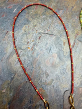 Load image into Gallery viewer, Carabiner Clasp Necklace Set with Two Interchangeable Pendants and Beaded Necklaces