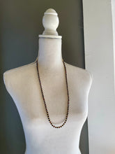 Load image into Gallery viewer, Cubed Garnet Convertible Bracelet/Necklace with sliding clasp