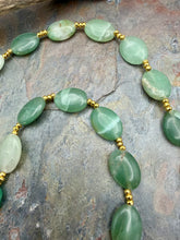 Load image into Gallery viewer, Green Aventurine Carabiner Necklace