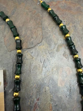 Load image into Gallery viewer, Dark Green Quartz Stone Beaded Necklace Set