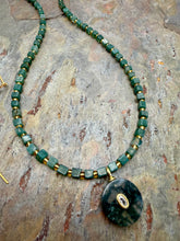 Load image into Gallery viewer, Moss Agate Three Piece Petite Jewelry Set
