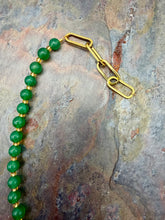 Load image into Gallery viewer, Green Aventurine Pendant Necklace and Earring Jewelry Set