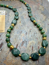 Load image into Gallery viewer, Mint Jasper and Quartz Stone Beaded Jewelry Set