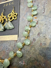 Load image into Gallery viewer, Prehnite and New Jade Stone Jewelry Set
