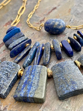 Load image into Gallery viewer, Lapis Lazuli three piece nesting necklace set
