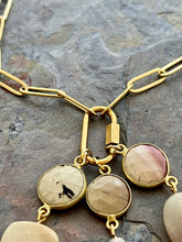 Load image into Gallery viewer, Interchangeable necklace set with 3 stone pendants
