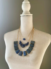 Load image into Gallery viewer, Lapis Lazuli three piece nesting necklace set
