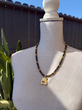 Load image into Gallery viewer, Dark Tone Labradorite Stone Beaded Necklace Set
