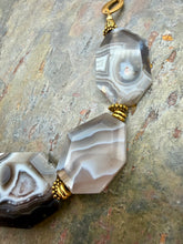 Load image into Gallery viewer, Botswana Agate Stone Statement Necklace
