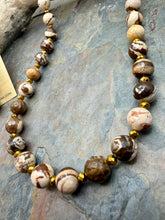 Load image into Gallery viewer, Faceted Brown Zebra Jasper Beaded Jewelry Set

