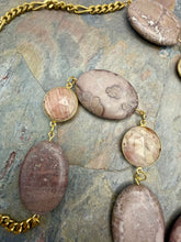 Load image into Gallery viewer, Chohua Jasper Statement Necklace with Gold Vermeil Jasper Connectors
