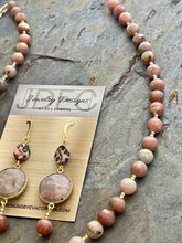 Load image into Gallery viewer, Leopard Skin Jasper pendant necklace jewelry set
