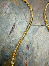 Load image into Gallery viewer, Citrine Stone Beaded Necklace with Rutile in Quartz Pendant
