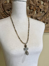 Load image into Gallery viewer, Labradorite Stone Jewelry Set with Handmade Pendant
