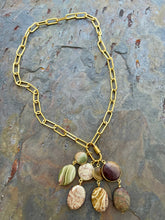 Load image into Gallery viewer, Interchangeable necklace set with 4 stone pendants
