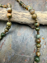 Load image into Gallery viewer, Rhyolite Jasper Pendant Necklace with Matching Earrings
