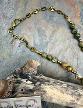 Load image into Gallery viewer, Rhyolite Jasper Pendant Necklace with Matching Earrings

