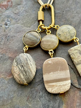 Load image into Gallery viewer, Interchangeable necklace set with 3 stone pendants
