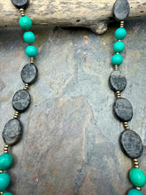 Load image into Gallery viewer, Leopard Skin Jasper and Magnesite Stone Beaded Jewelry Set
