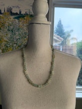 Load image into Gallery viewer, Aqua Quartz Stone Beaded Necklace and Earring Set
