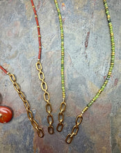 Load image into Gallery viewer, Carabiner Clasp Necklace Set with Two Interchangeable Pendants and Beaded Necklaces
