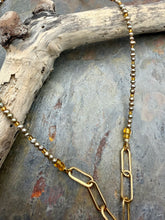 Load image into Gallery viewer, Freshwater Pearl Carabiner Clasp Necklace with Two Interchangeable Handmade Pendants
