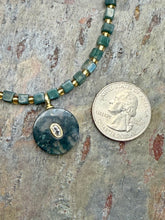 Load image into Gallery viewer, Moss Agate Three Piece Petite Jewelry Set
