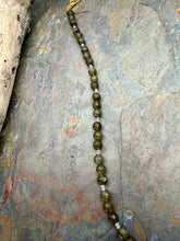 Load image into Gallery viewer, Green Labradorite Beaded Necklace with Nevada Fox Turquoise
