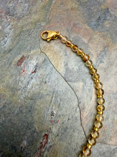 Load image into Gallery viewer, Citrine Stone Beaded Necklace with Rutile in Quartz Pendant
