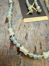 Load image into Gallery viewer, Aqua Quartz Stone Beaded Necklace and Earring Set
