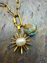 Load image into Gallery viewer, Freshwater Pearl Carabiner Clasp Necklace with Two Interchangeable Handmade Pendants
