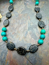 Load image into Gallery viewer, Leopard Skin Jasper and Magnesite Stone Beaded Jewelry Set
