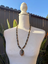 Load image into Gallery viewer, Rhyolite Jasper Pendant Necklace with Matching Earrings
