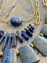 Load image into Gallery viewer, Lapis Lazuli three piece nesting necklace set
