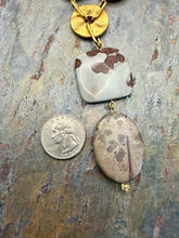 Load image into Gallery viewer, Chohua Jasper Statement Necklace with Gold Vermeil Jasper Connectors
