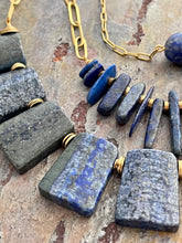 Load image into Gallery viewer, Lapis Lazuli three piece nesting necklace set
