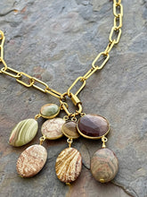Load image into Gallery viewer, Interchangeable necklace set with 4 stone pendants
