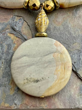 Load image into Gallery viewer, Agate and Czech glass statement jewelry set
