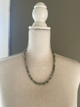 Load image into Gallery viewer, Green Hair Quartz beaded jewelry set with Czech glass
