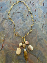 Load image into Gallery viewer, Interchangeable necklace set with 3 stone pendants
