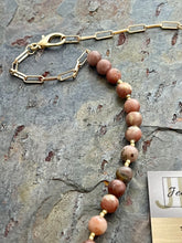 Load image into Gallery viewer, Leopard Skin Jasper pendant necklace jewelry set
