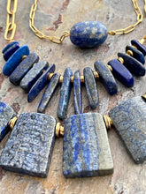 Load image into Gallery viewer, Lapis Lazuli three piece nesting necklace set
