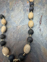 Load image into Gallery viewer, Volcanic Jasper Pendant Necklace Set with Picture Jasper and Druzy Stone
