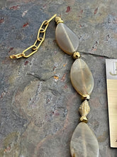 Load image into Gallery viewer, Agate and Czech glass statement jewelry set
