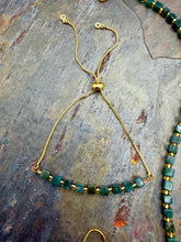 Load image into Gallery viewer, Moss Agate Three Piece Petite Jewelry Set
