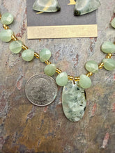 Load image into Gallery viewer, Prehnite and New Jade Stone Jewelry Set
